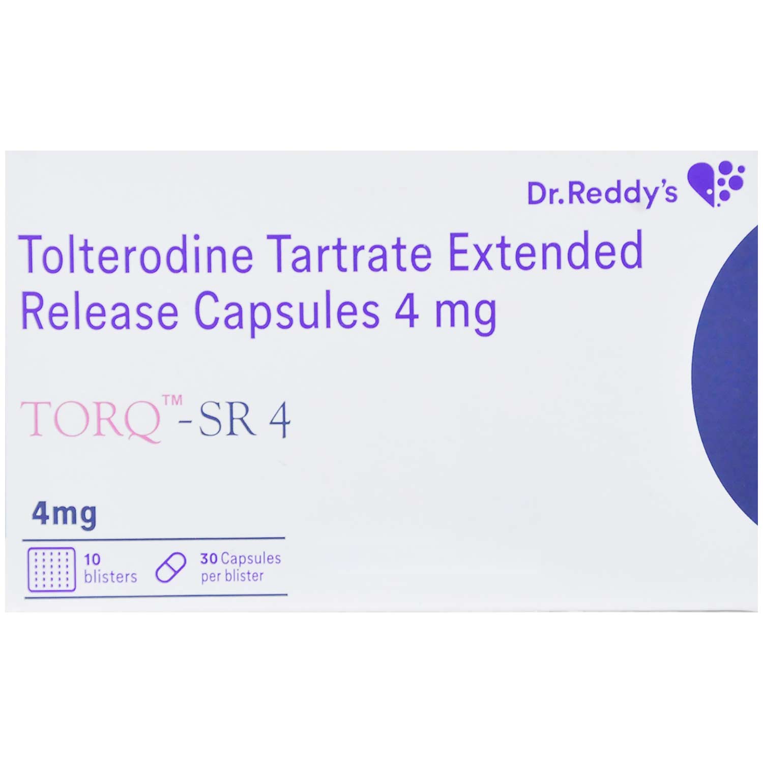 Torq-SR 4 Capsule 30's, Pack of 30 CapsuleS Torq-SR 4 Capsule 30's, Pack of 30 CapsuleS