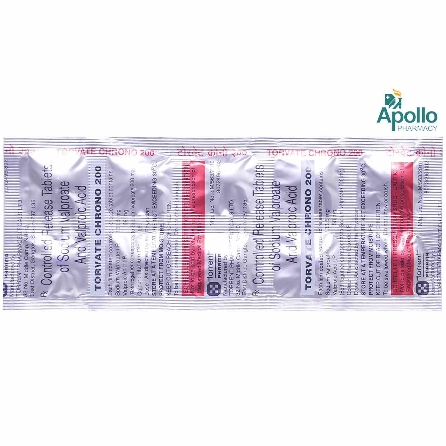 Torvate Chrono 200 Tablet 10's, Pack of 10 TABLET CRS Torvate Chrono 200 Tablet 10's, Pack of 10 TABLET CRS