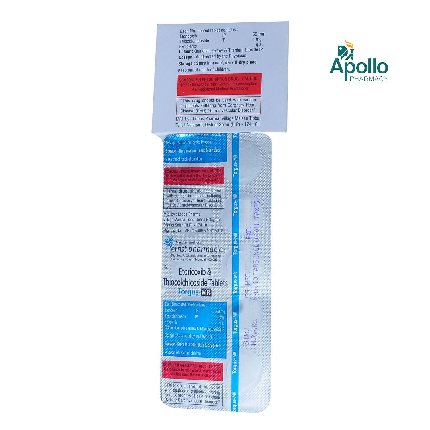 Torgus-Mr 4mg Tablet 10's, Pack of 10 TABLETS Torgus-Mr 4mg Tablet 10's, Pack of 10 TABLETS