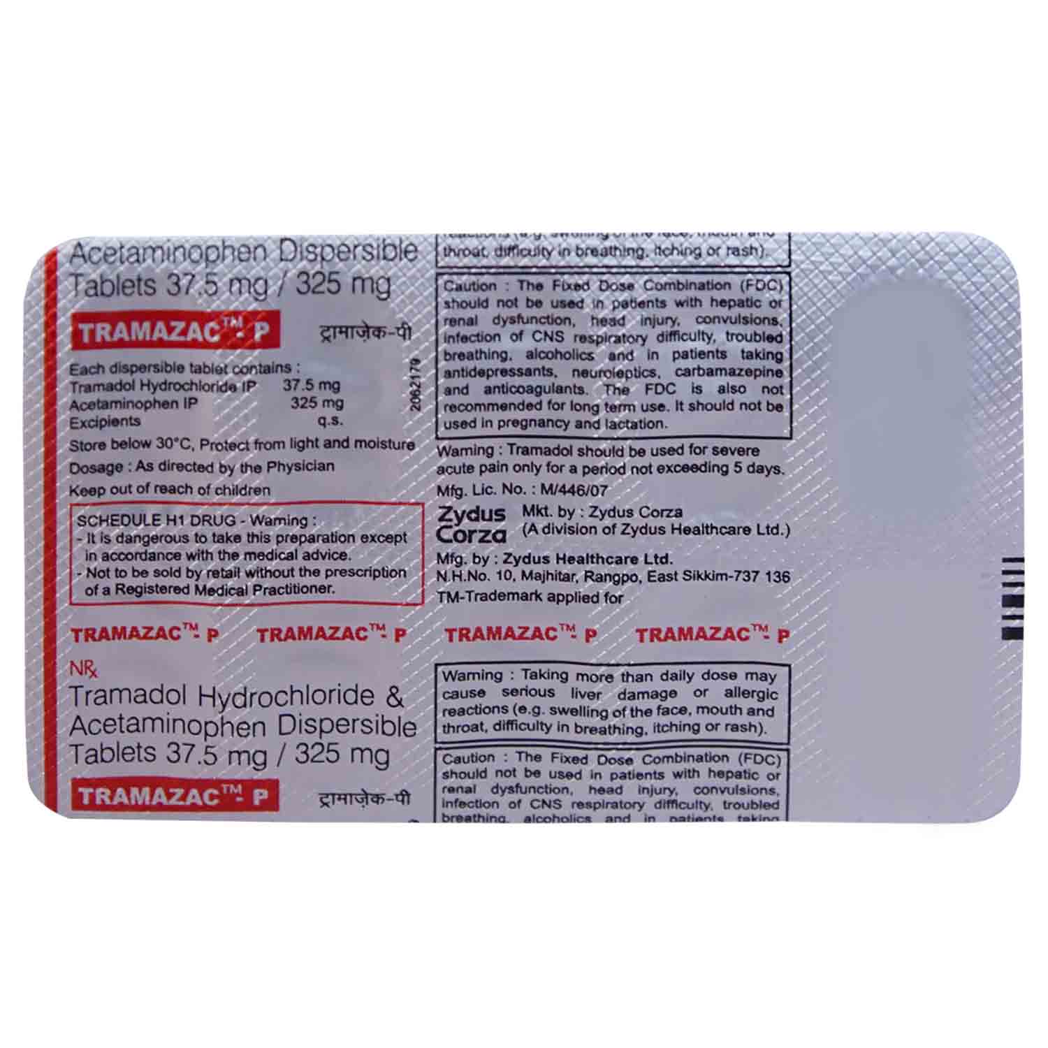 Tramazac-P Tablet 10's, Pack of 10 Tramazac-P Tablet 10's, Pack of 10