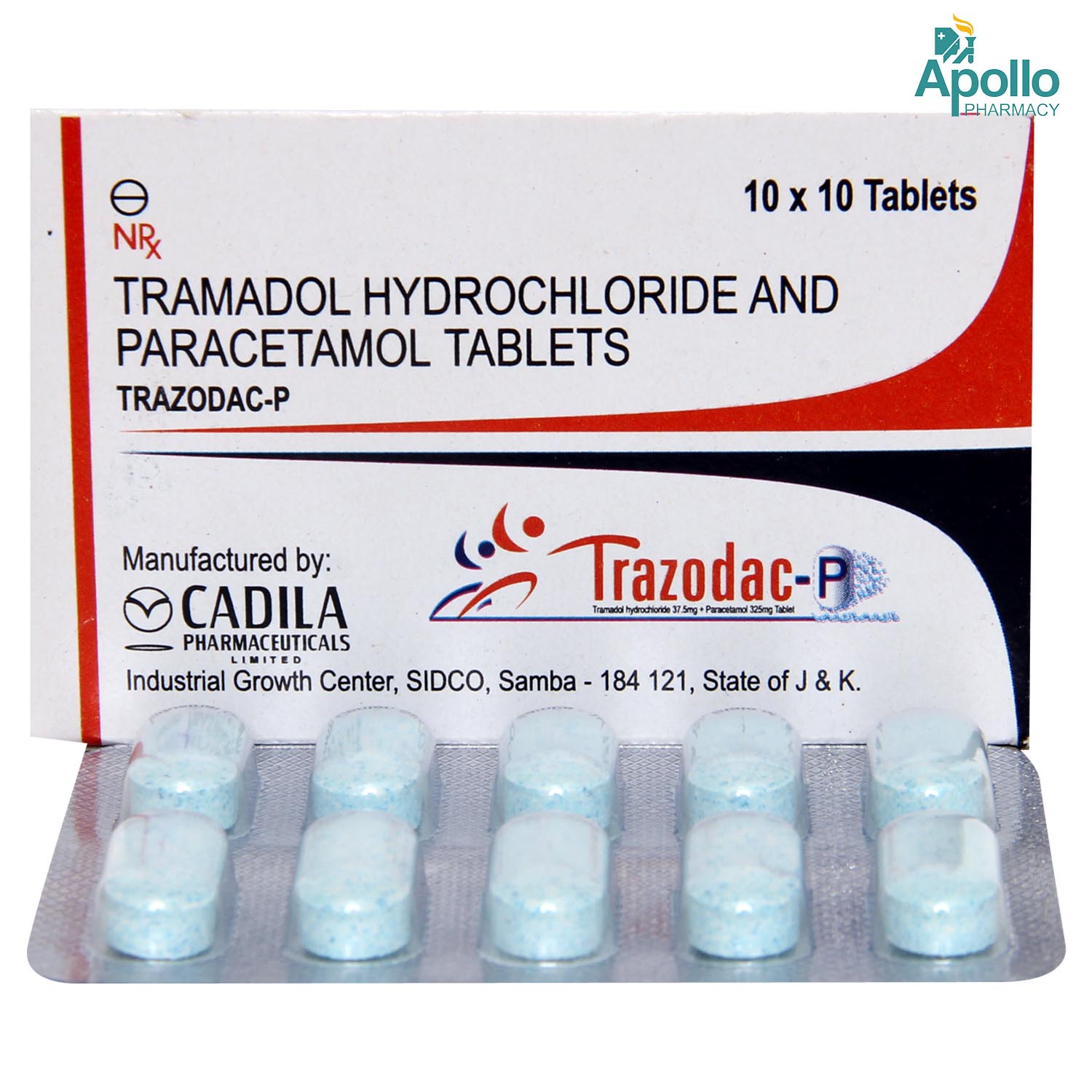 TRAZODAC P TABLET 10`S, Pack of 10 TRAZODAC P TABLET 10`S, Pack of 10