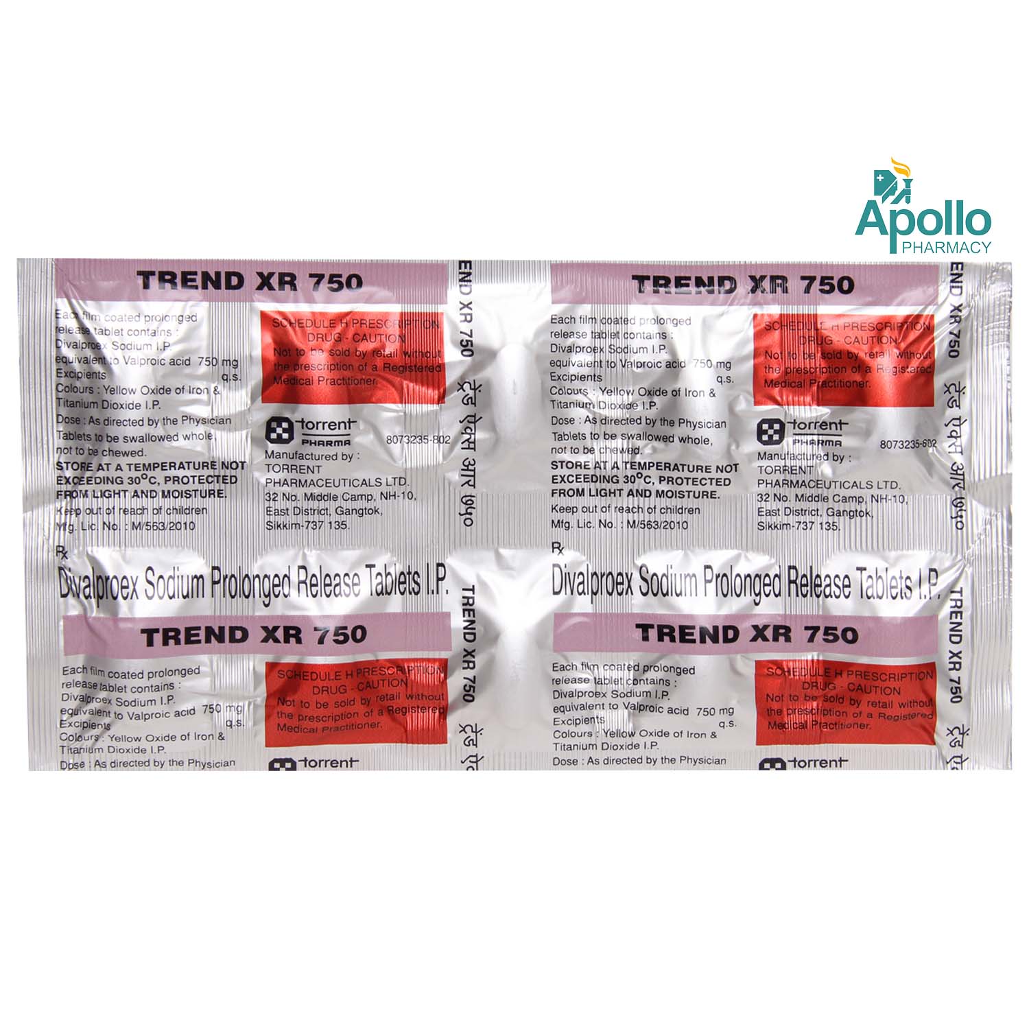 Trend XR 750 Tablet 10's, Pack of 10 TabletS Trend XR 750 Tablet 10's, Pack of 10 TabletS