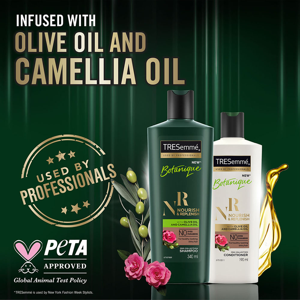 Tresemme Nourish & Replenish Shampoo, 340 ml, Pack of 1 Tresemme Nourish & Replenish Shampoo, 340 ml, Pack of 1