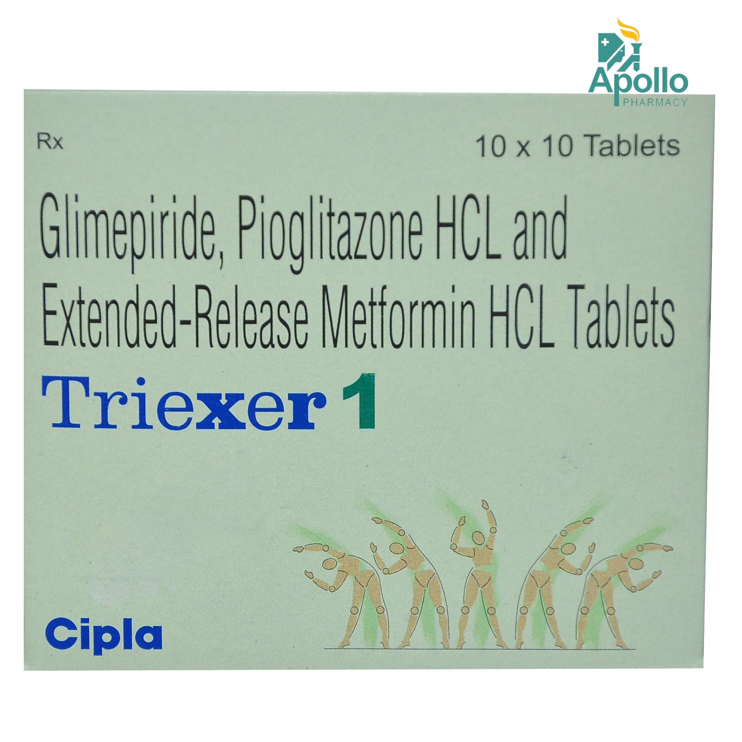 Triexer 1 Tablet 10's, Pack of 10 TABLETS Triexer 1 Tablet 10's, Pack of 10 TABLETS