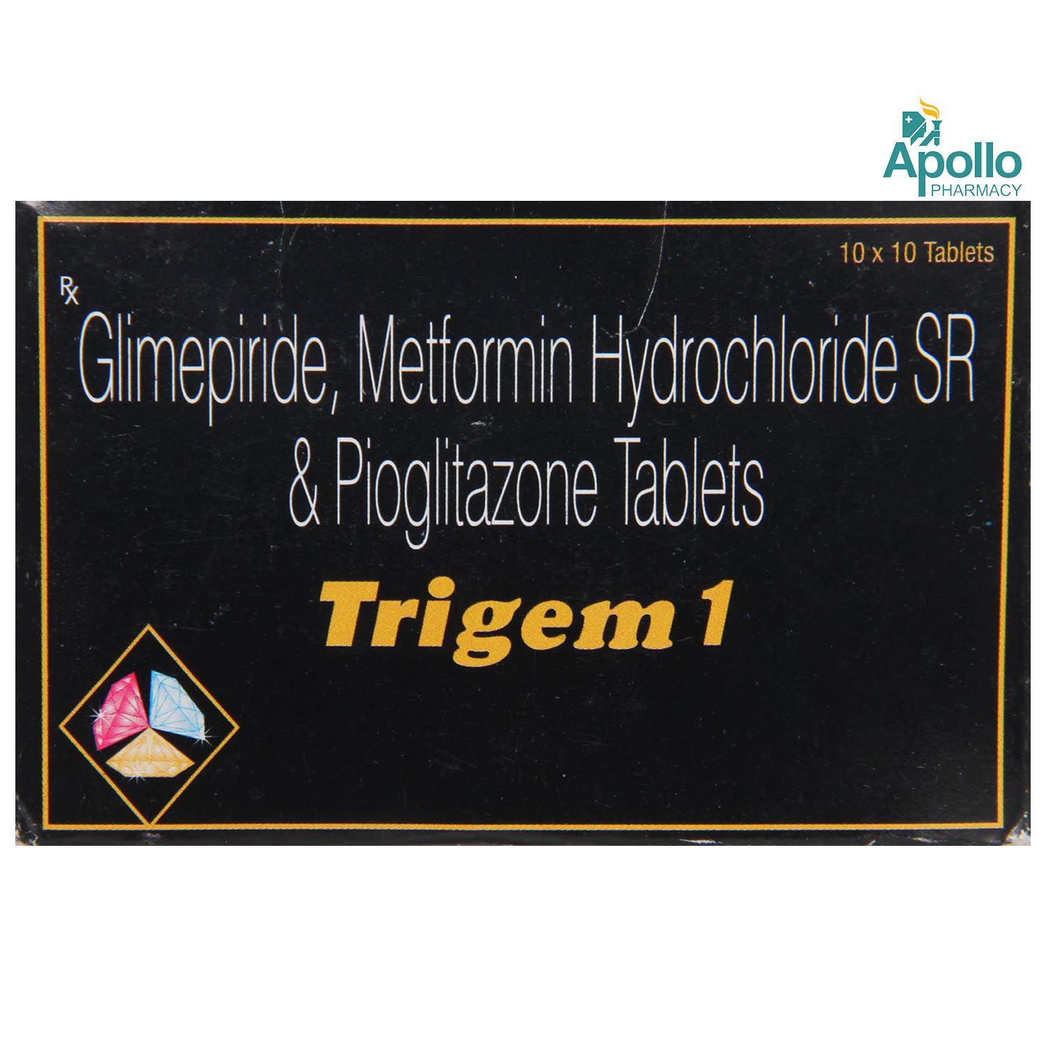 Trigem 1 Tablet 10's, Pack of 10 TABLETS Trigem 1 Tablet 10's, Pack of 10 TABLETS