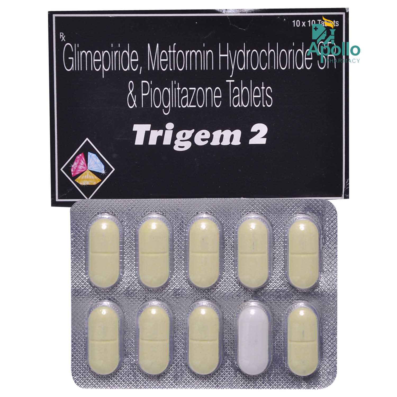 Trigem 2 Tablet 10's, Pack of 10 TABLETS Trigem 2 Tablet 10's, Pack of 10 TABLETS