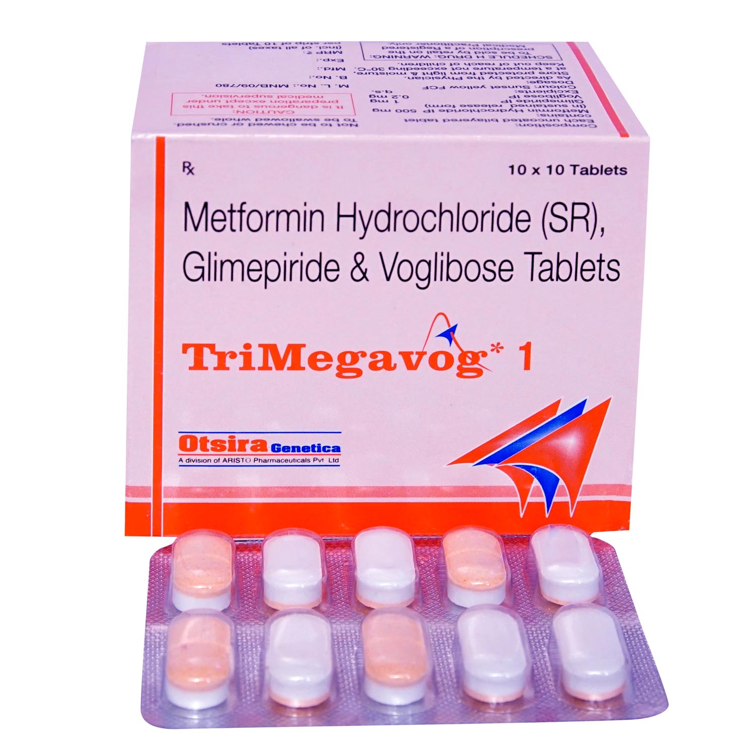 Trimegavog 1 Tablet 10's, Pack of 10 TABLET SRS Trimegavog 1 Tablet 10's, Pack of 10 TABLET SRS