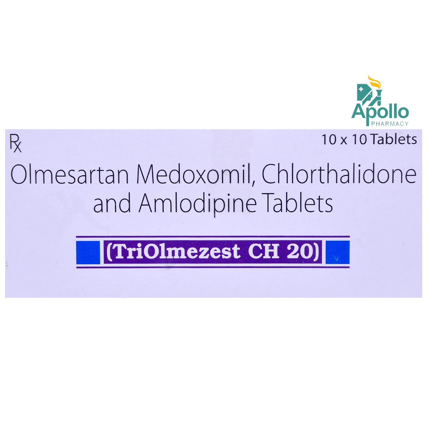 Triolmezest CH 20 Tablet 10's, Pack of 10 TabletS Triolmezest CH 20 Tablet 10's, Pack of 10 TabletS