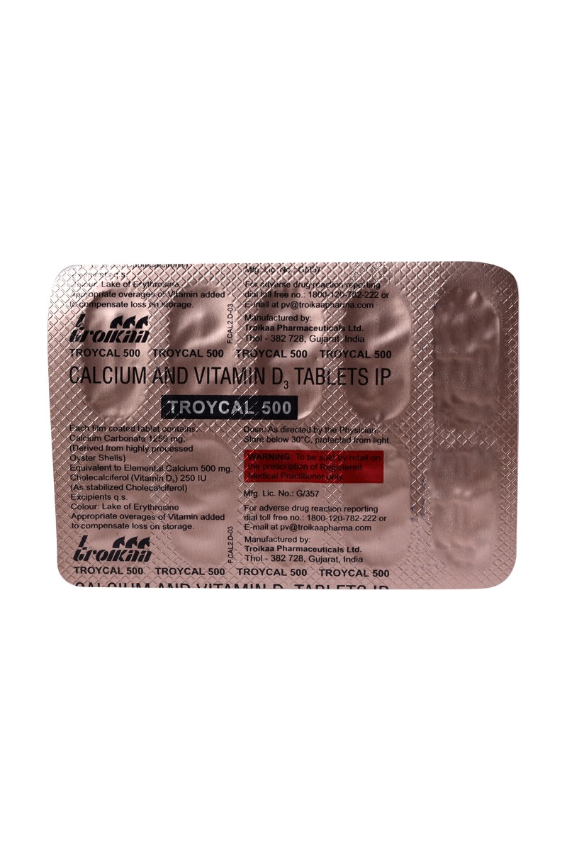 Troycal 500 Tablet 10's, Pack of 10 Troycal 500 Tablet 10's, Pack of 10