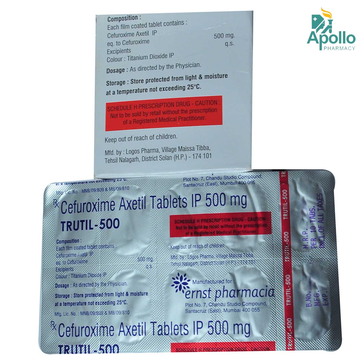 Trutil 500 Tablet 10's, Pack of 10 TABLETS Trutil 500 Tablet 10's, Pack of 10 TABLETS