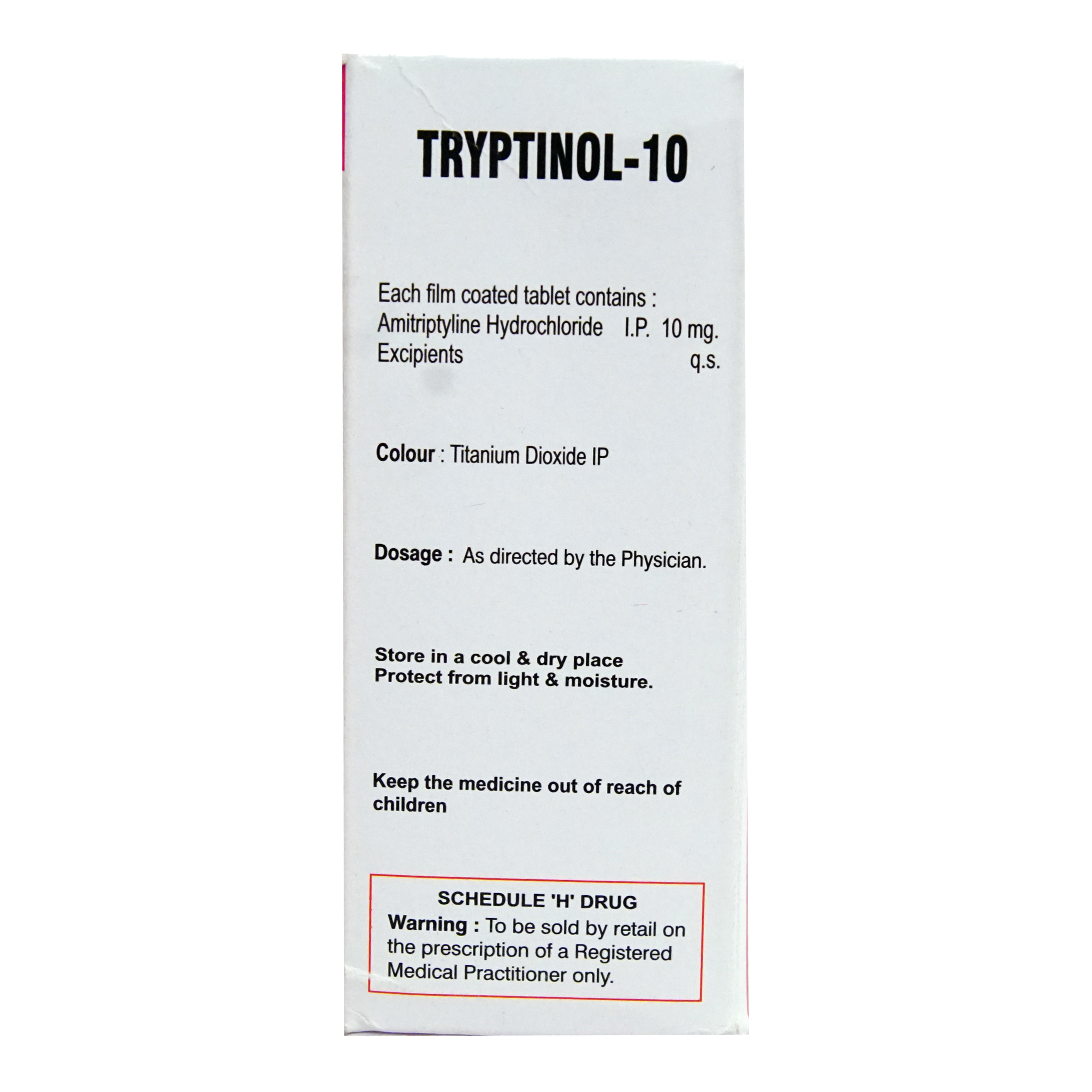 Tryptinol 10 mg Tablet 10's, Pack of 10 TabletS Tryptinol 10 mg Tablet 10's, Pack of 10 TabletS