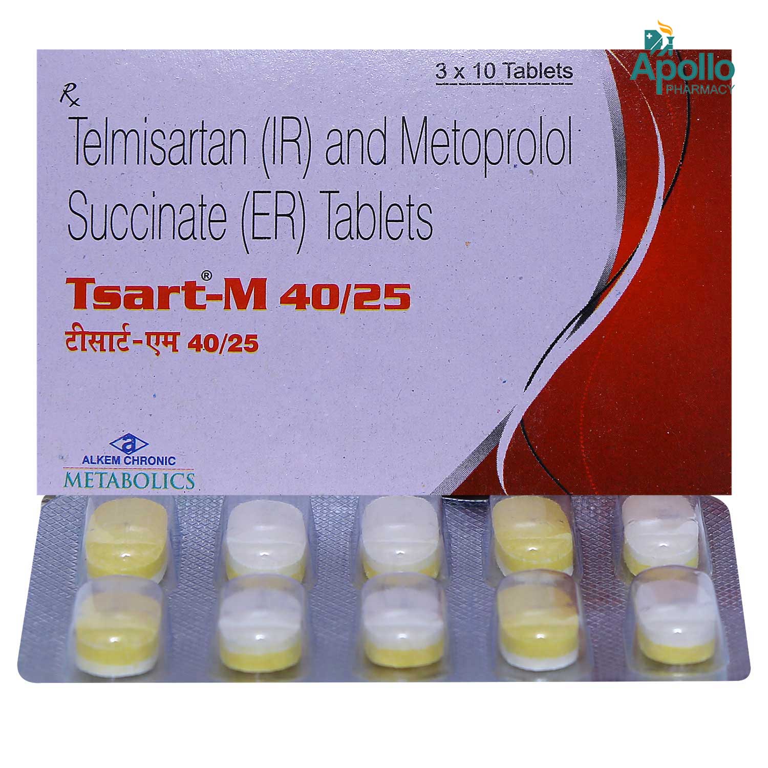 TSART M 40/25MG TABLET, Pack of 10 TSART M 40/25MG TABLET, Pack of 10
