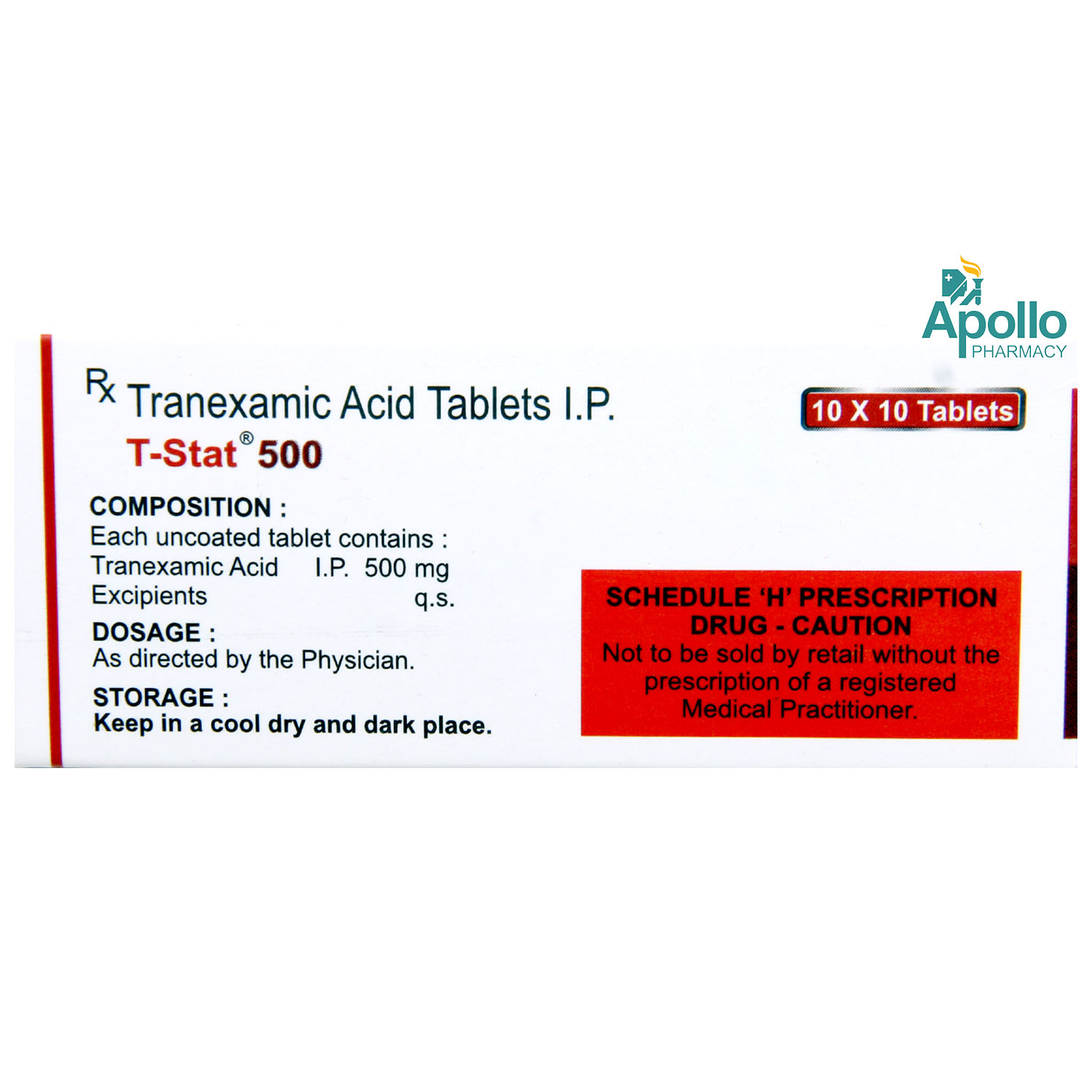 T-Stat 500 Tablet 10's, Pack of 10 TABLETS T-Stat 500 Tablet 10's, Pack of 10 TABLETS