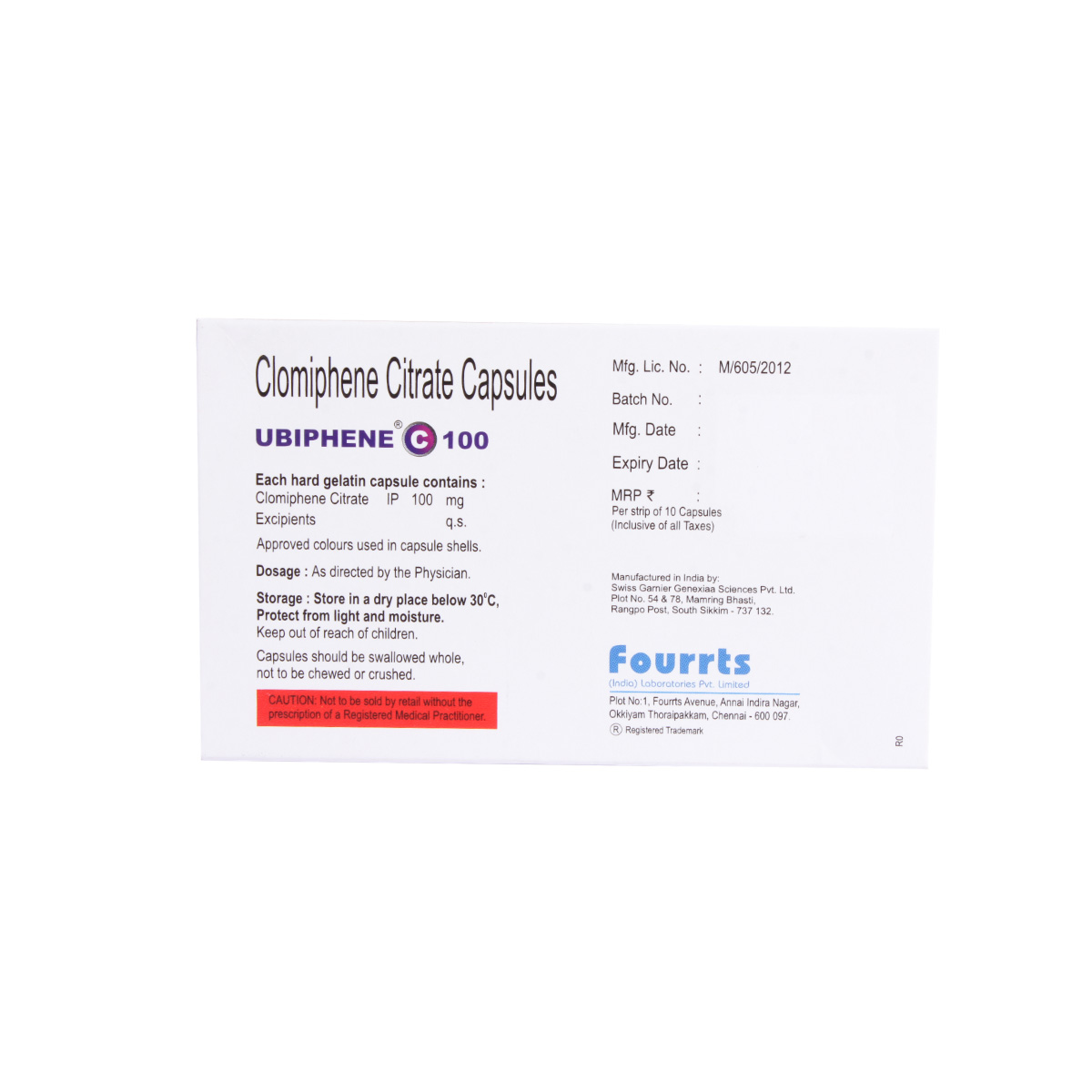 Ubiphene C 100 Capsule 10's, Pack of 10 CAPSULES Ubiphene C 100 Capsule 10's, Pack of 10 CAPSULES
