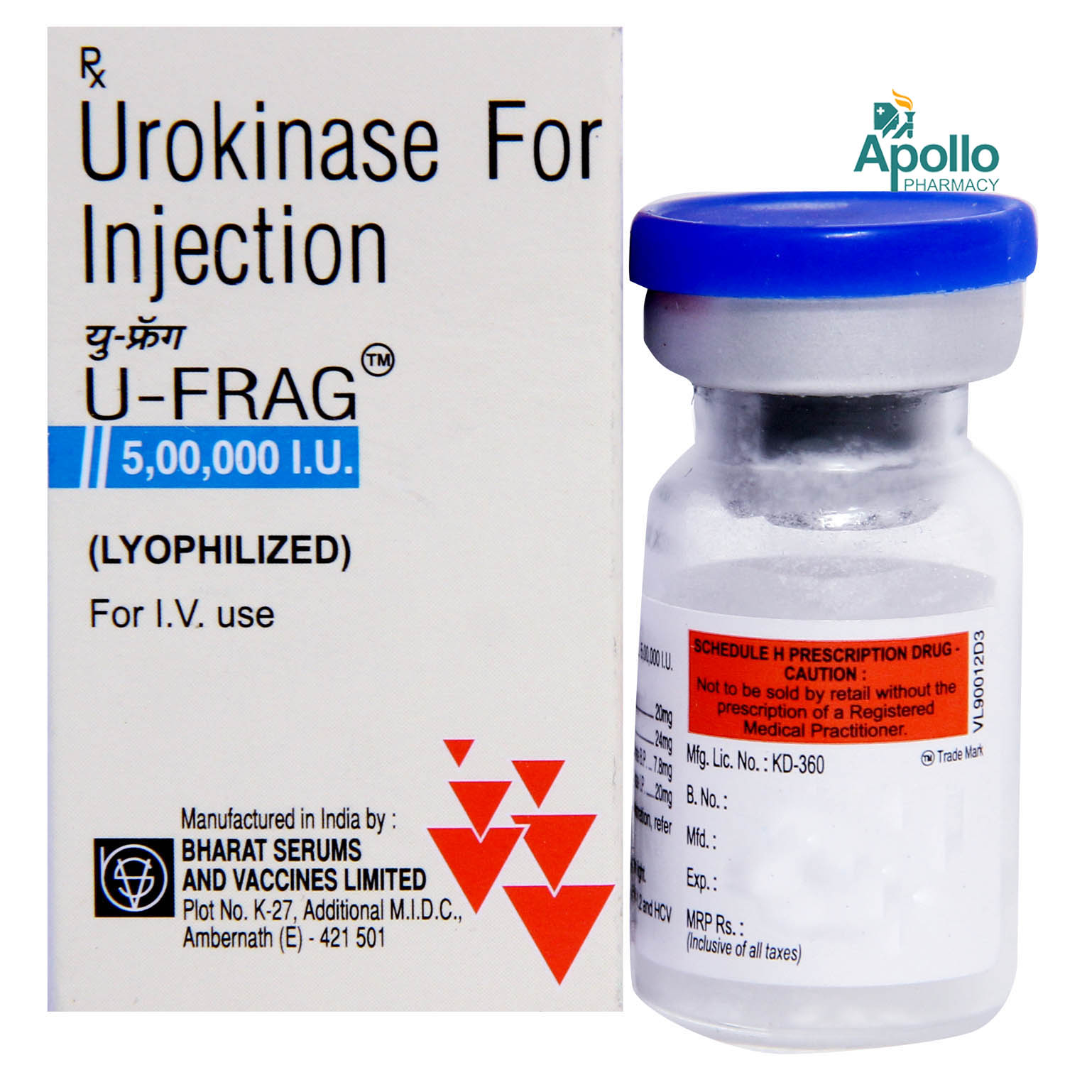 U-Frag 500000IU Injection 1's, Pack of 1 INJECTION U-Frag 500000IU Injection 1's, Pack of 1 INJECTION