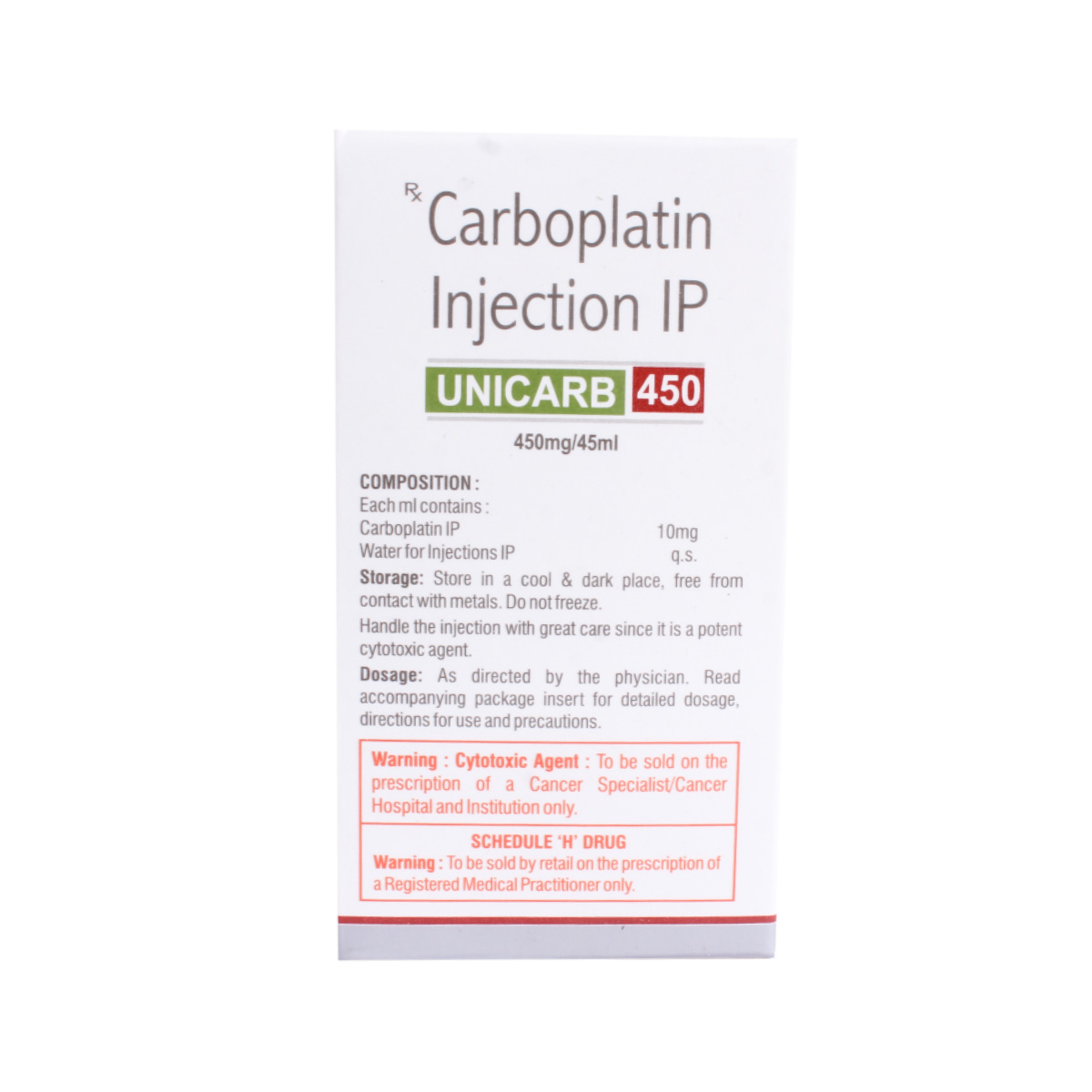 UNICARB 450MG INJECTION , Pack of 1 UNICARB 450MG INJECTION , Pack of 1