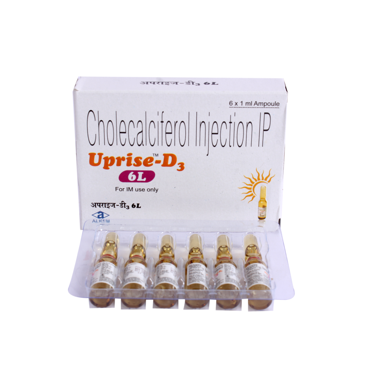 Uprise D3 Injection 1 ml, Pack of 6 Uprise D3 Injection 1 ml, Pack of 6