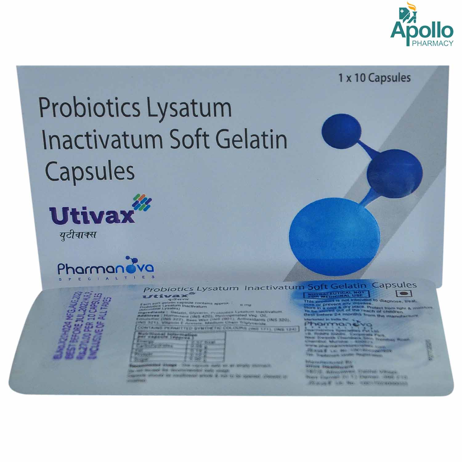 Utivax Capsule 10's, Pack of 10 CAPSULES Utivax Capsule 10's, Pack of 10 CAPSULES