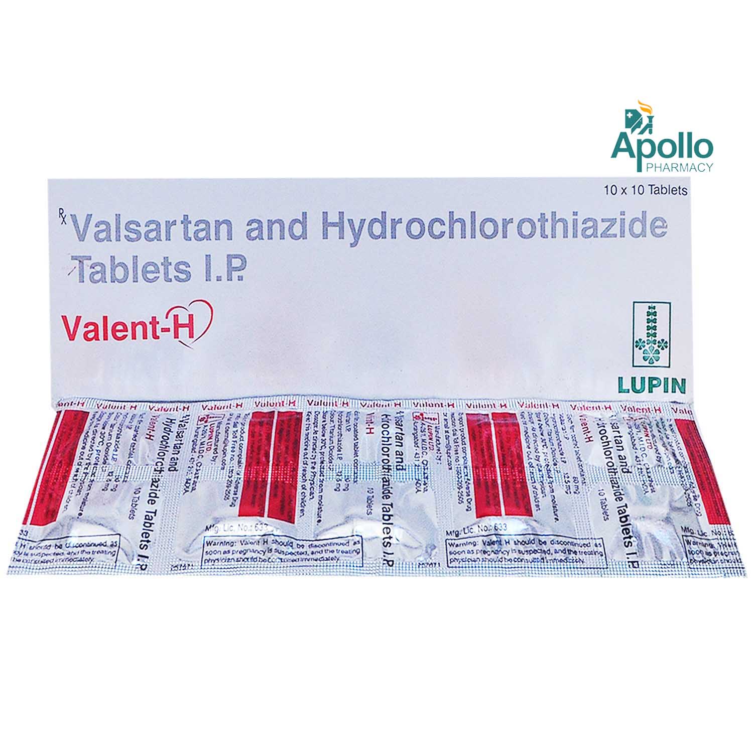 Valent H 80 mg Tablet 10's, Pack of 10 Valent H 80 mg Tablet 10's, Pack of 10