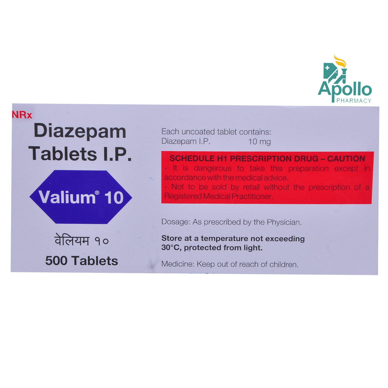 Buy Valium 10Mg Tablet 10's Online