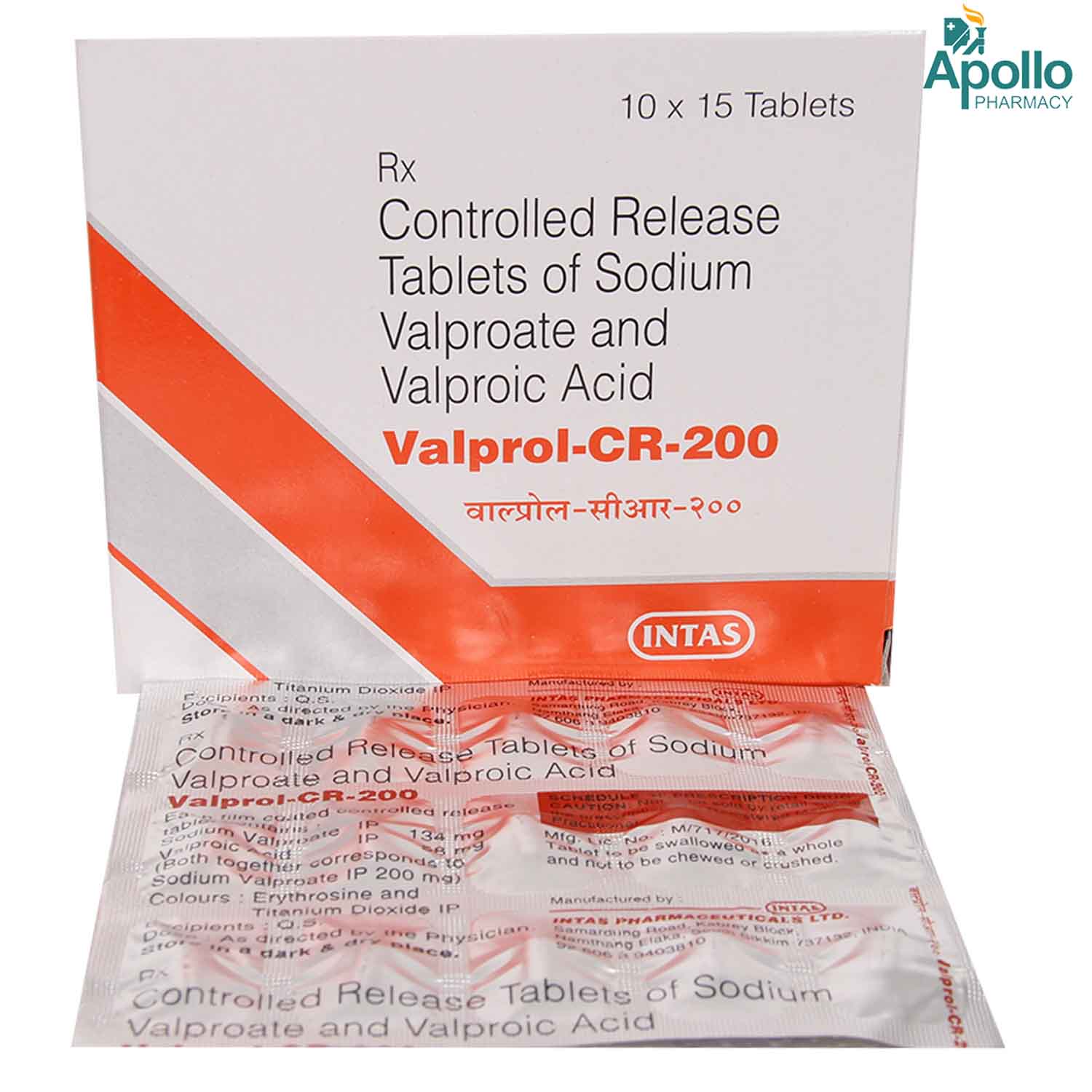 Valprol CR EC 200 mg Tablet 10's, Pack of 10 TABLETS Valprol CR EC 200 mg Tablet 10's, Pack of 10 TABLETS