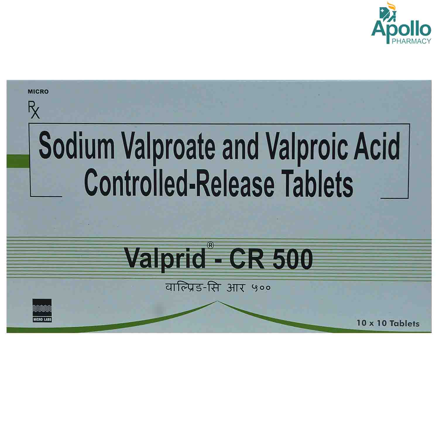 Valprid CR 500 Tablet 10's, Pack of 10 TABLET CRS Valprid CR 500 Tablet 10's, Pack of 10 TABLET CRS