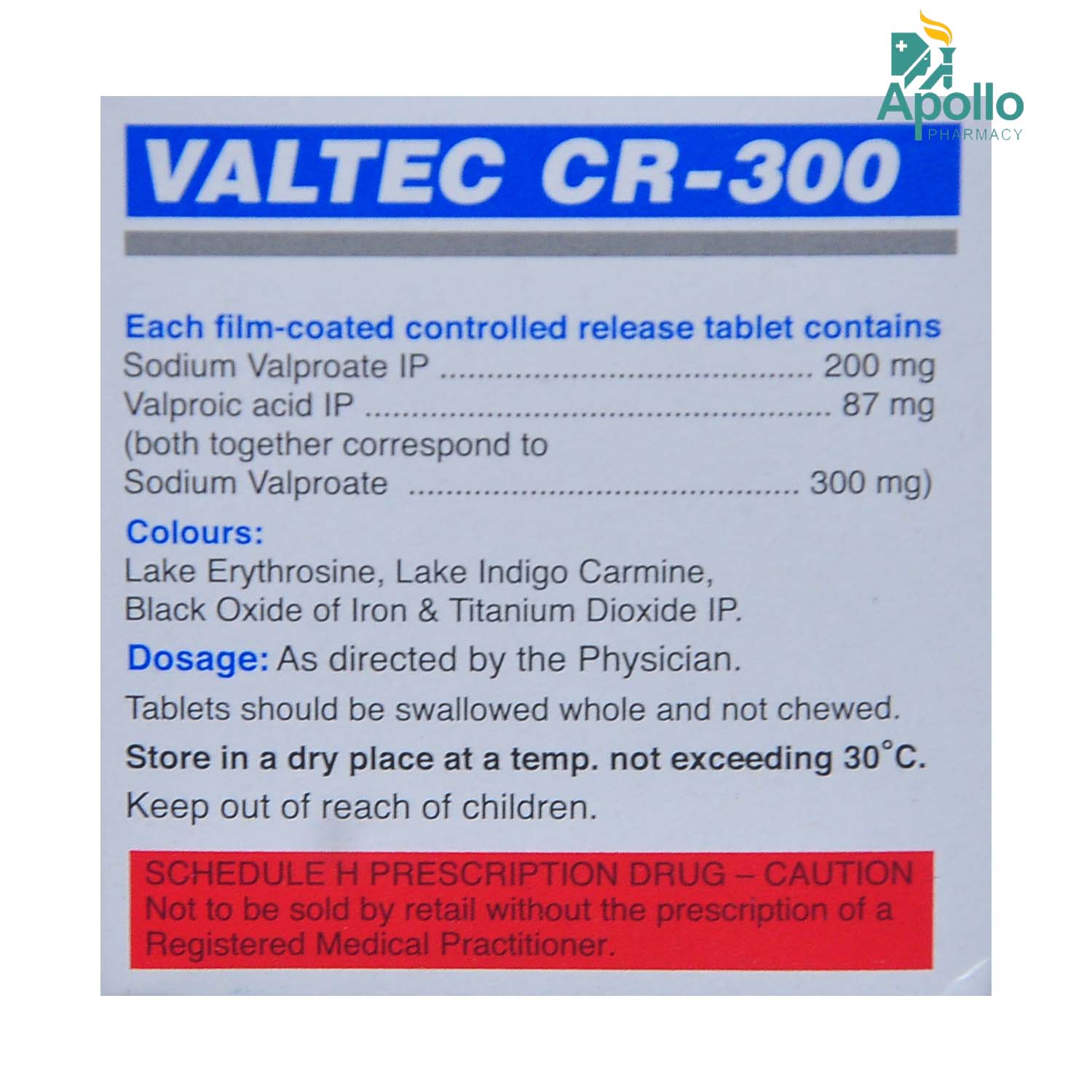 Valtec CR 300 Tablet 10's, Pack of 10 TABLET CRS Valtec CR 300 Tablet 10's, Pack of 10 TABLET CRS