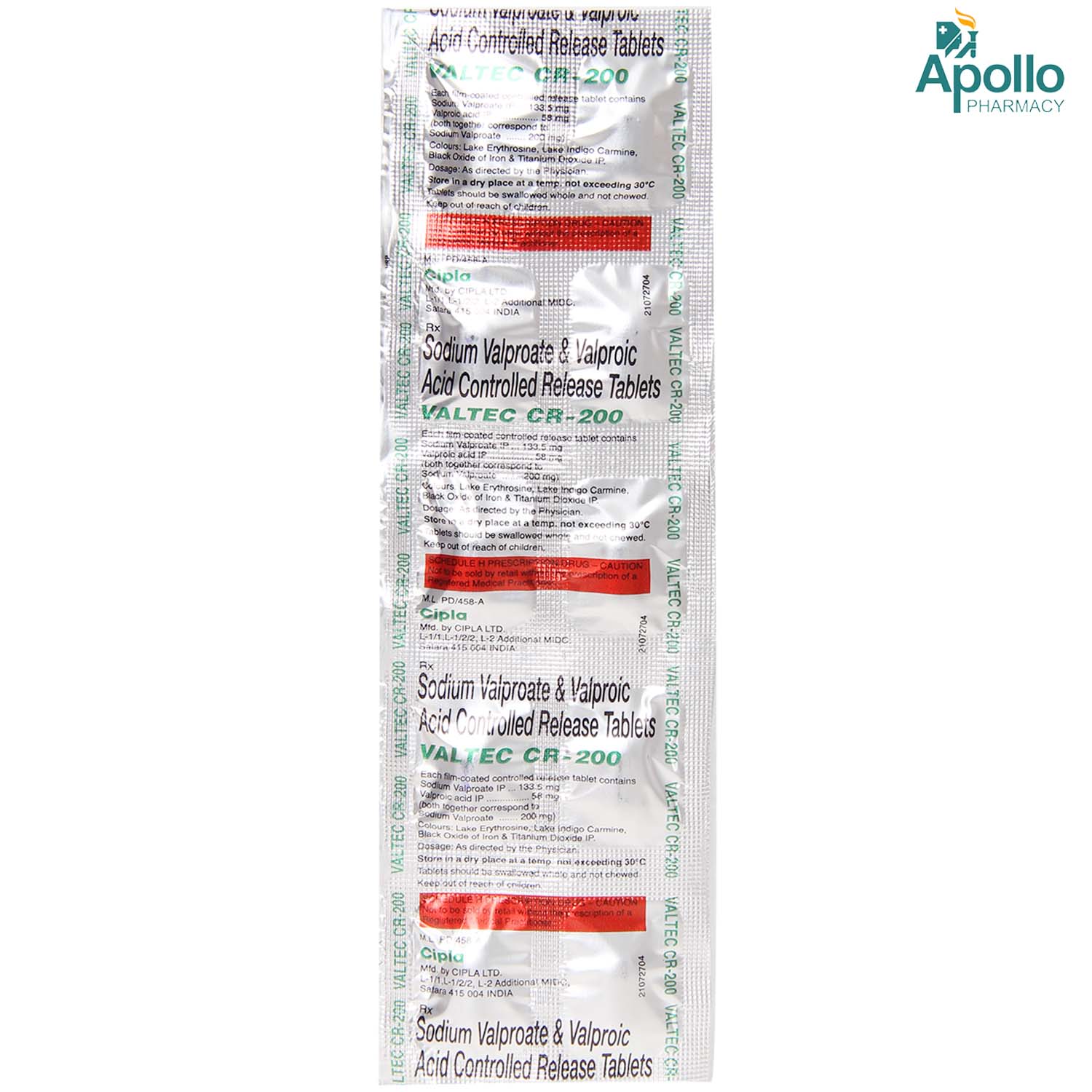 Valtec CR-200 Tablet 10's, Pack of 10 TABLETS Valtec CR-200 Tablet 10's, Pack of 10 TABLETS