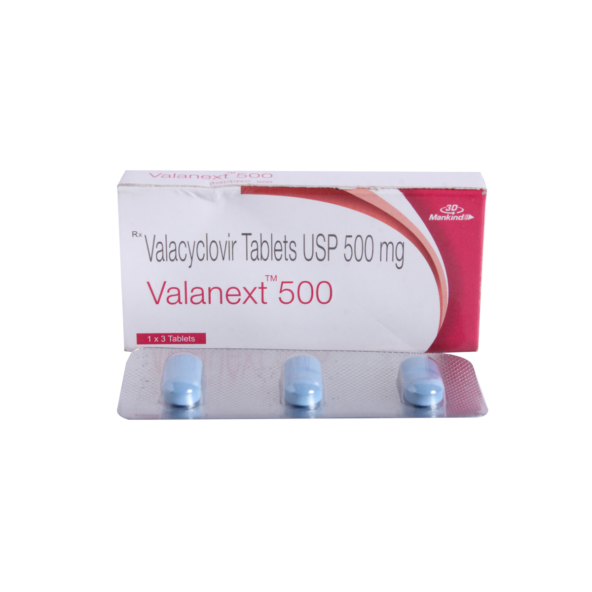 Valanext 500 mg Tablet 3's, Pack of 3 TabletS Valanext 500 mg Tablet 3's, Pack of 3 TabletS