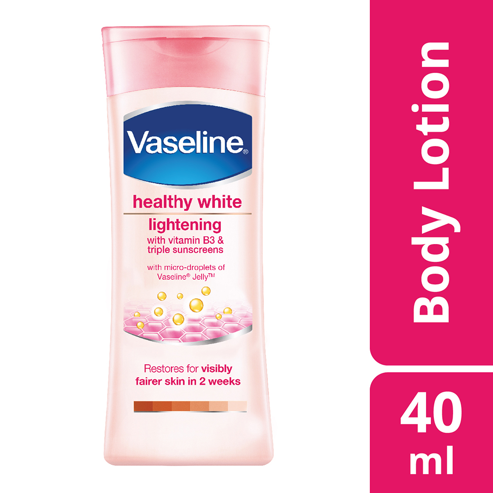 Vaseline Healthy White Lightening Lotion, 40 ml, Pack of 1 Vaseline Healthy White Lightening Lotion, 40 ml, Pack of 1