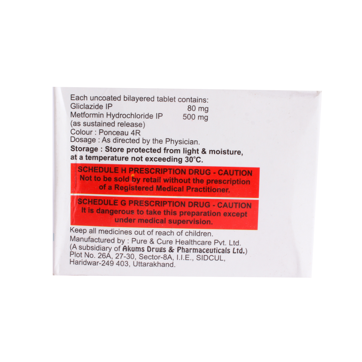 Vidmet G 80 Tablet 10's, Pack of 10 TABLETS Vidmet G 80 Tablet 10's, Pack of 10 TABLETS