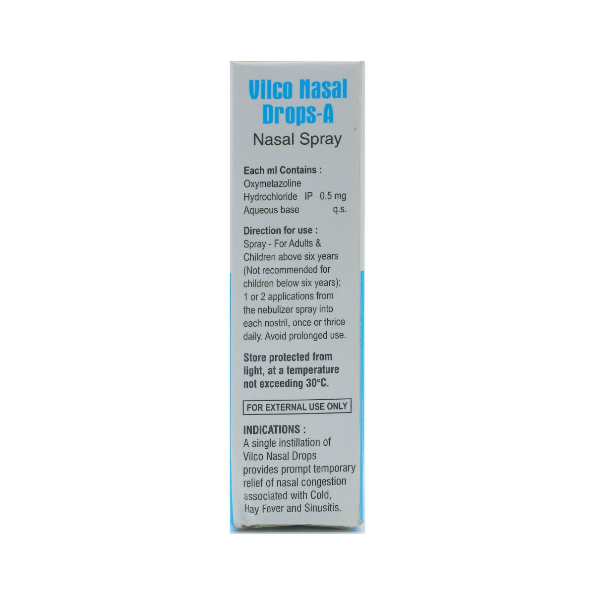 Vilco Nasal Drops 10 ml, Pack of 1 NASAL DROPS Vilco Nasal Drops 10 ml, Pack of 1 NASAL DROPS