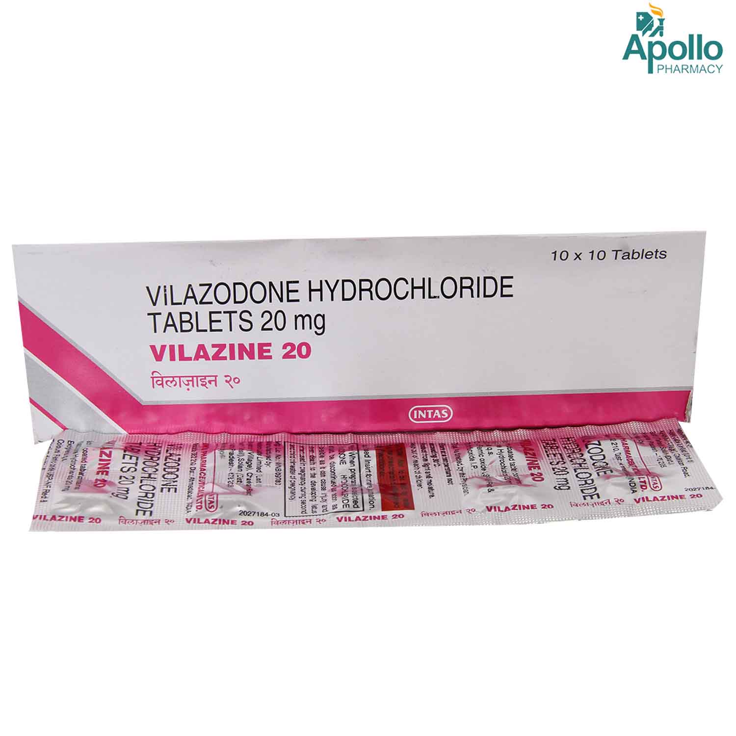 Vilazine 20 Tablet 10's, Pack of 10 TABLETS Vilazine 20 Tablet 10's, Pack of 10 TABLETS