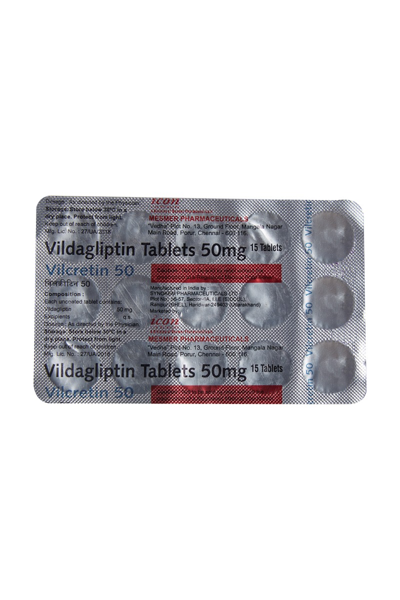 Vilcretin 50Mg Tablet 15'S, Pack of 15 TabletS Vilcretin 50Mg Tablet 15'S, Pack of 15 TabletS
