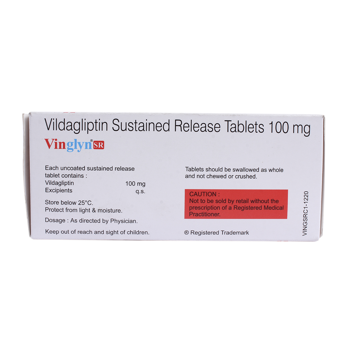 Vinglyn SR 100 Tablet 10's, Pack of 10 TabletS Vinglyn SR 100 Tablet 10's, Pack of 10 TabletS