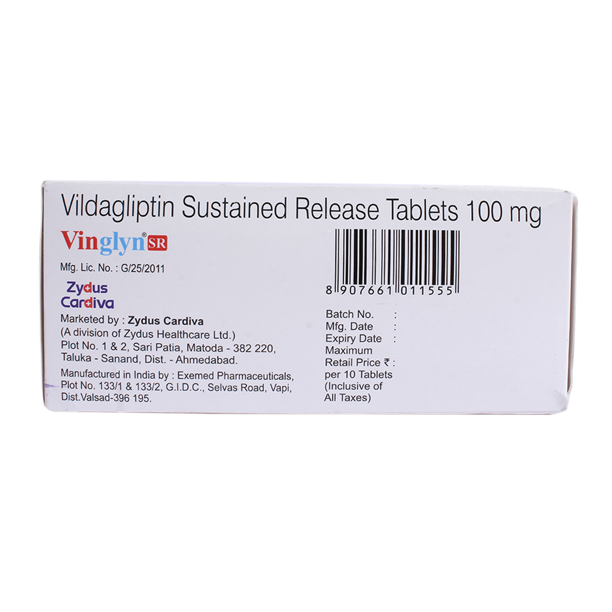 Vinglyn SR 100 Tablet 10's, Pack of 10 TabletS Vinglyn SR 100 Tablet 10's, Pack of 10 TabletS