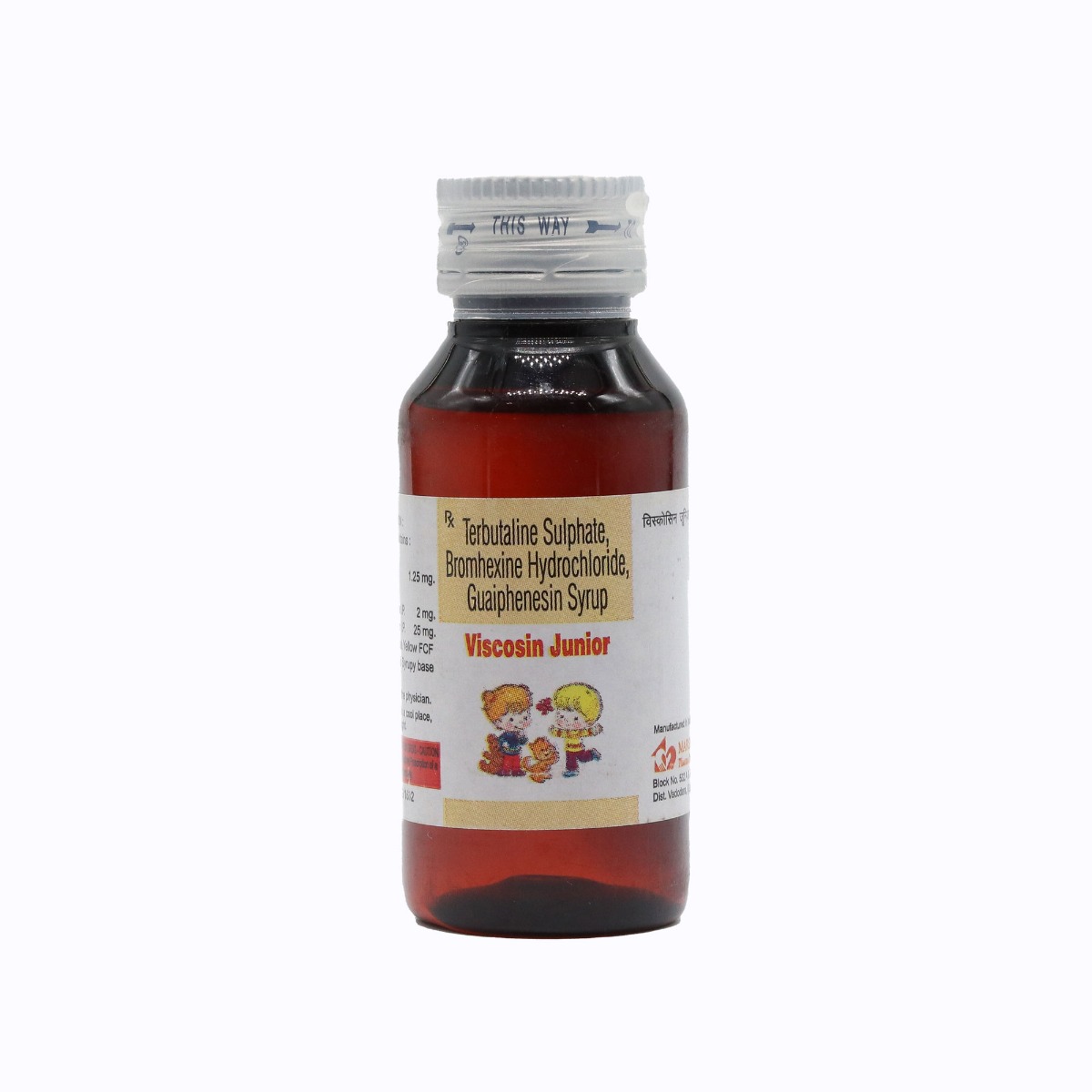Viscosin Junior Syrup 60 ml, Pack of 1 Syrup Viscosin Junior Syrup 60 ml, Pack of 1 Syrup