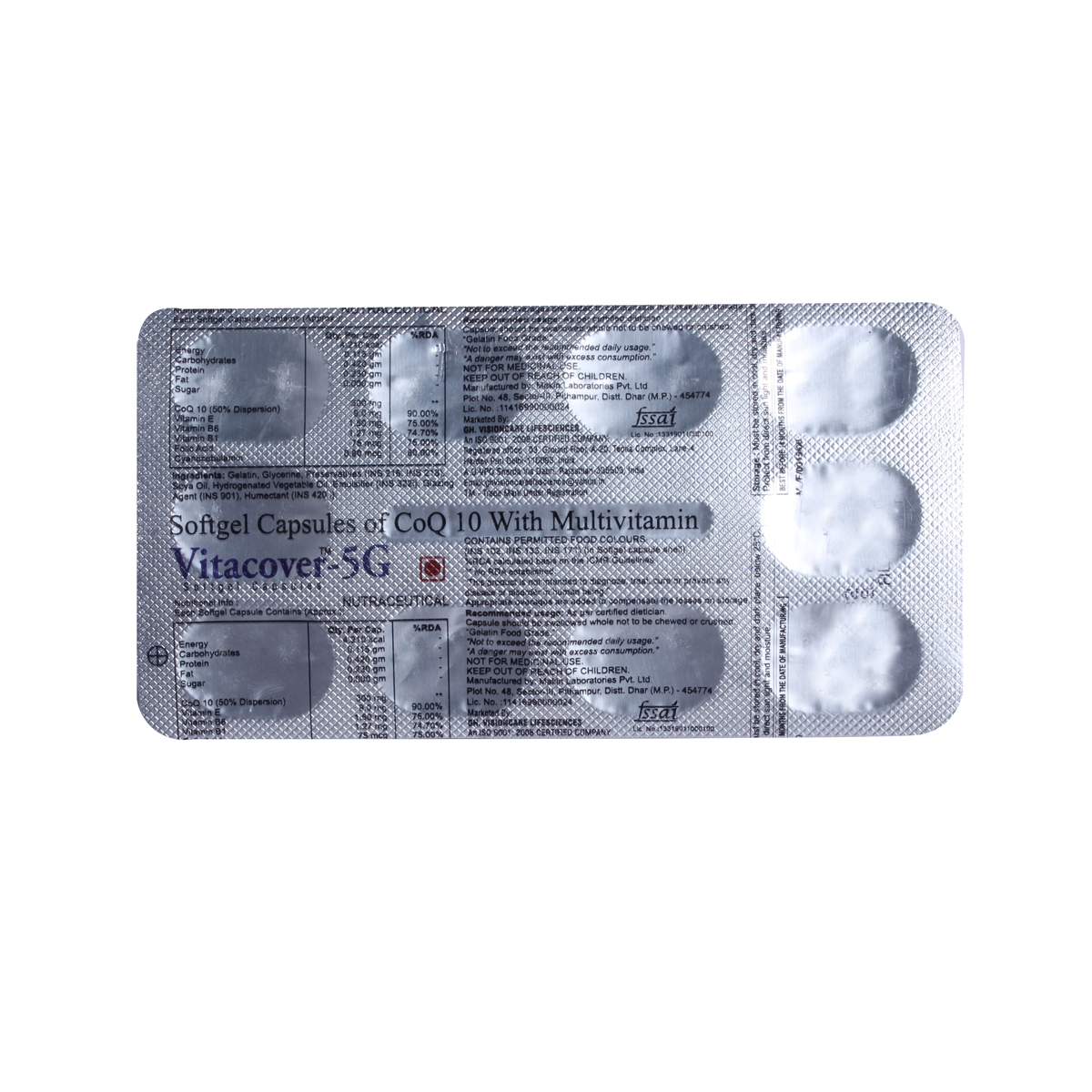 Vitacover 5G Tablet 10's, Pack of 10 Vitacover 5G Tablet 10's, Pack of 10