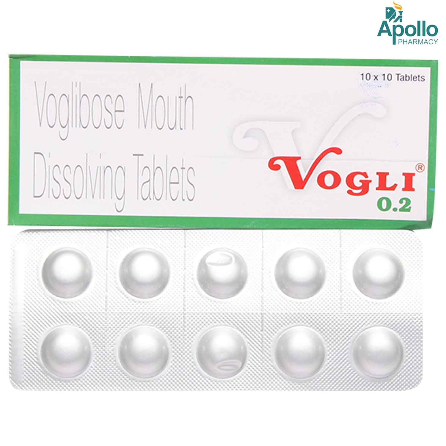 Vogli 0.2 Tablet 10's, Pack of 10 TABLETS Vogli 0.2 Tablet 10's, Pack of 10 TABLETS
