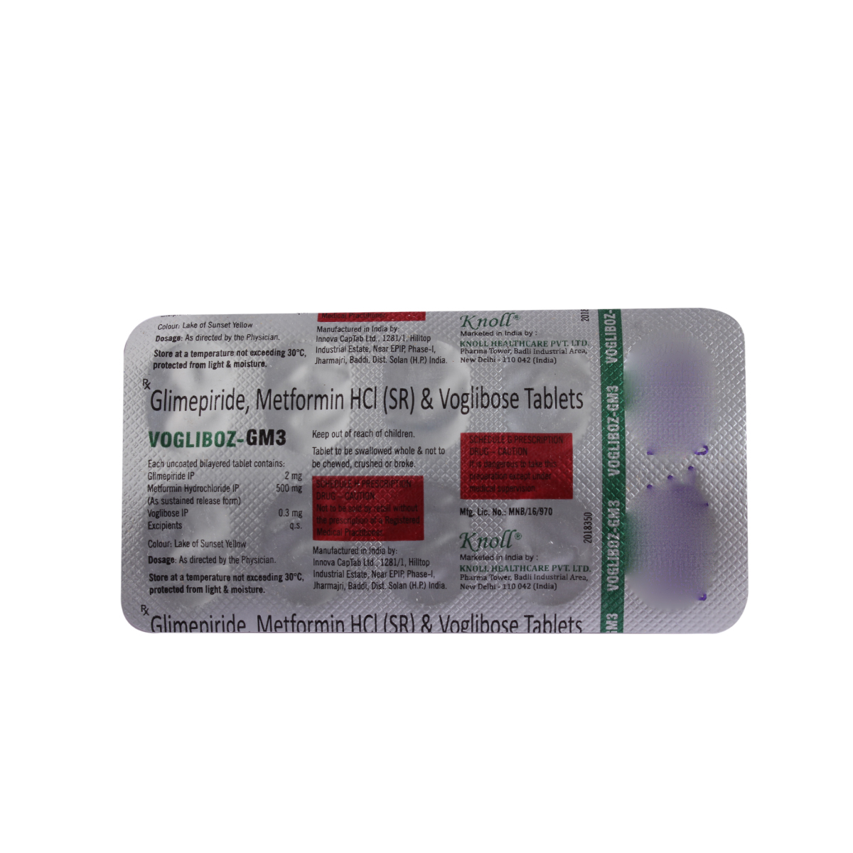 Vogliboz GM3 Tablet 10's, Pack of 10 TabletS Vogliboz GM3 Tablet 10's, Pack of 10 TabletS