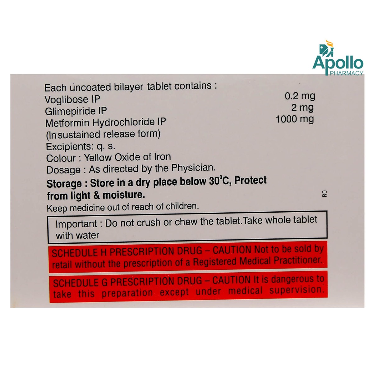 VogLow-GM 2 Forte Tablet 10's, Pack of 10 VogLow-GM 2 Forte Tablet 10's, Pack of 10