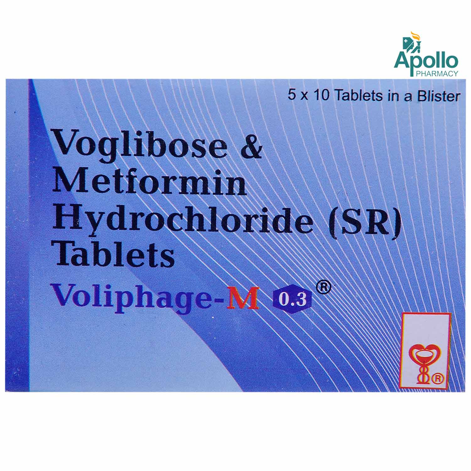 VOLIPHAGE M 0.3MG TABLET, Pack of 10 VOLIPHAGE M 0.3MG TABLET, Pack of 10