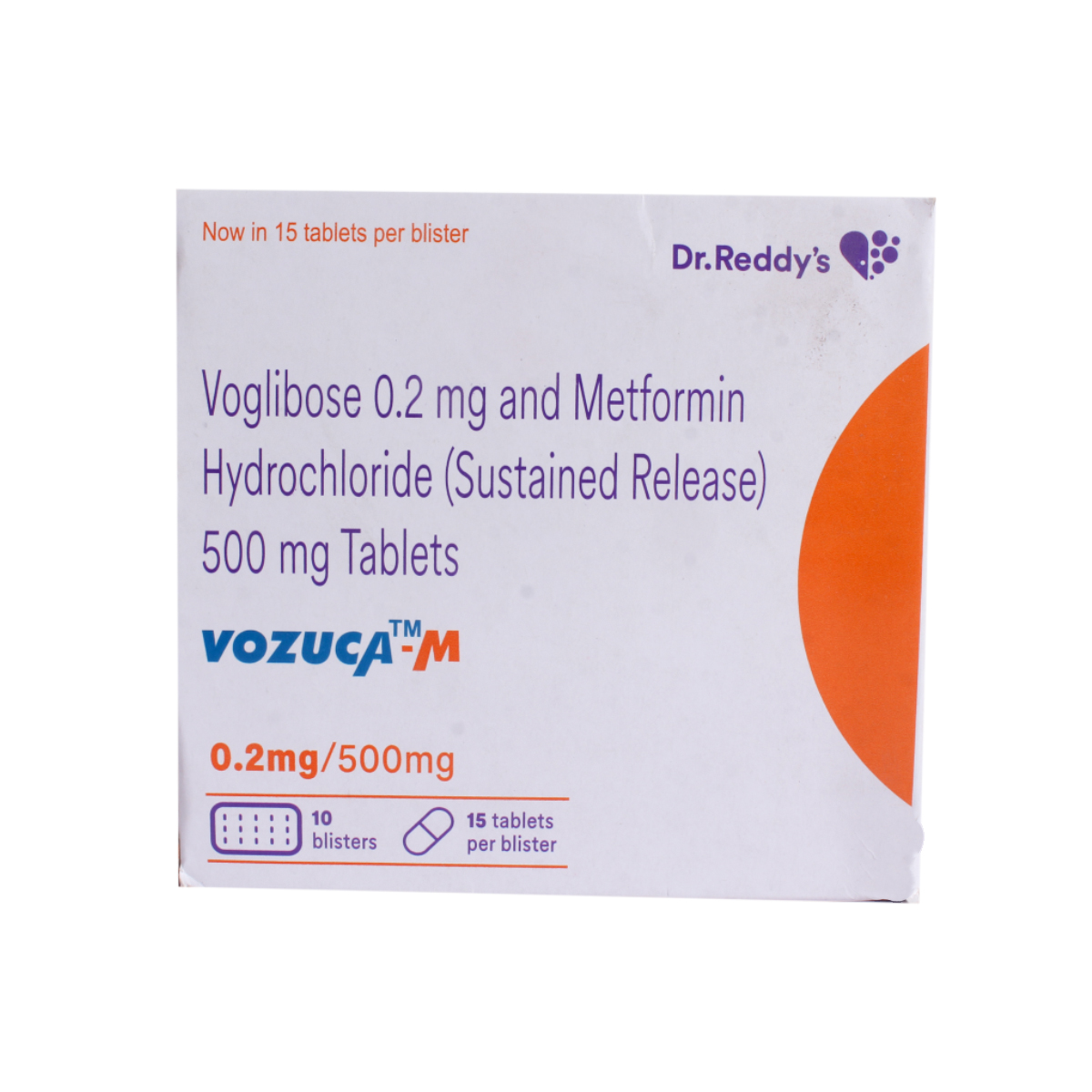 Vozuca-M 0.2 mg/500 mg Tablet 15's, Pack of 15 TABLETS Vozuca-M 0.2 mg/500 mg Tablet 15's, Pack of 15 TABLETS