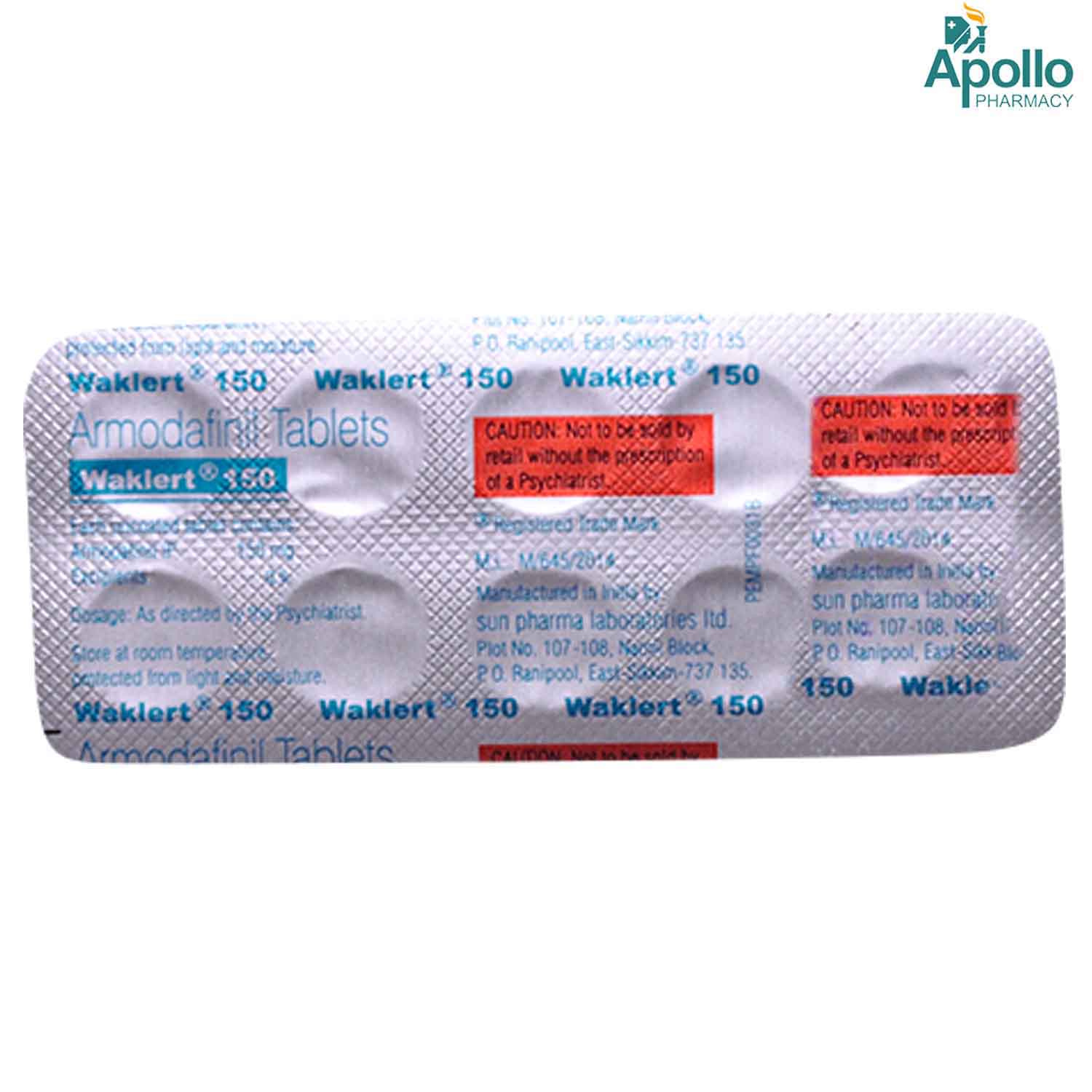 Waklert 150 Tablet 10's, Pack of 10 TABLETS Waklert 150 Tablet 10's, Pack of 10 TABLETS
