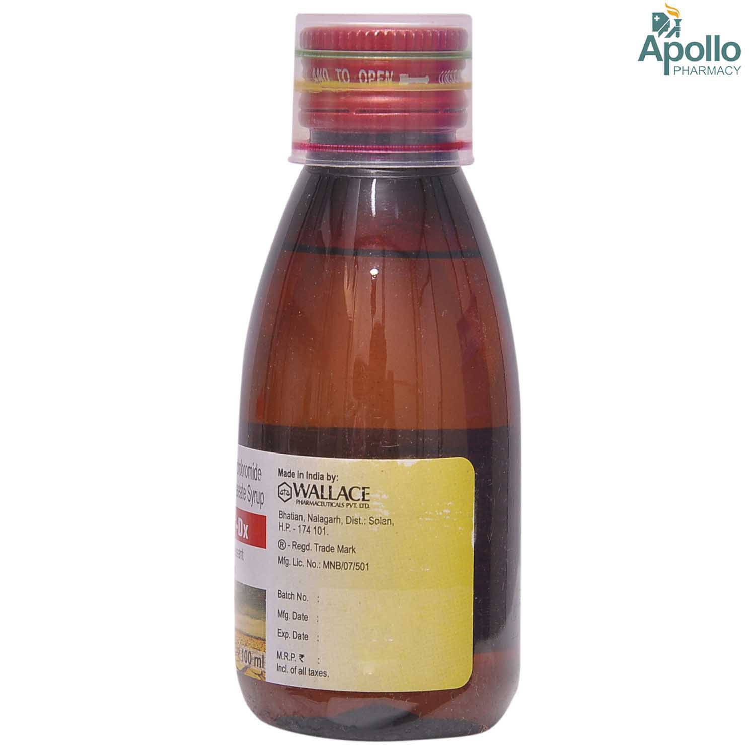 Waltuz DX Syrup 100 ml, Pack of 1 Syrup Waltuz DX Syrup 100 ml, Pack of 1 Syrup