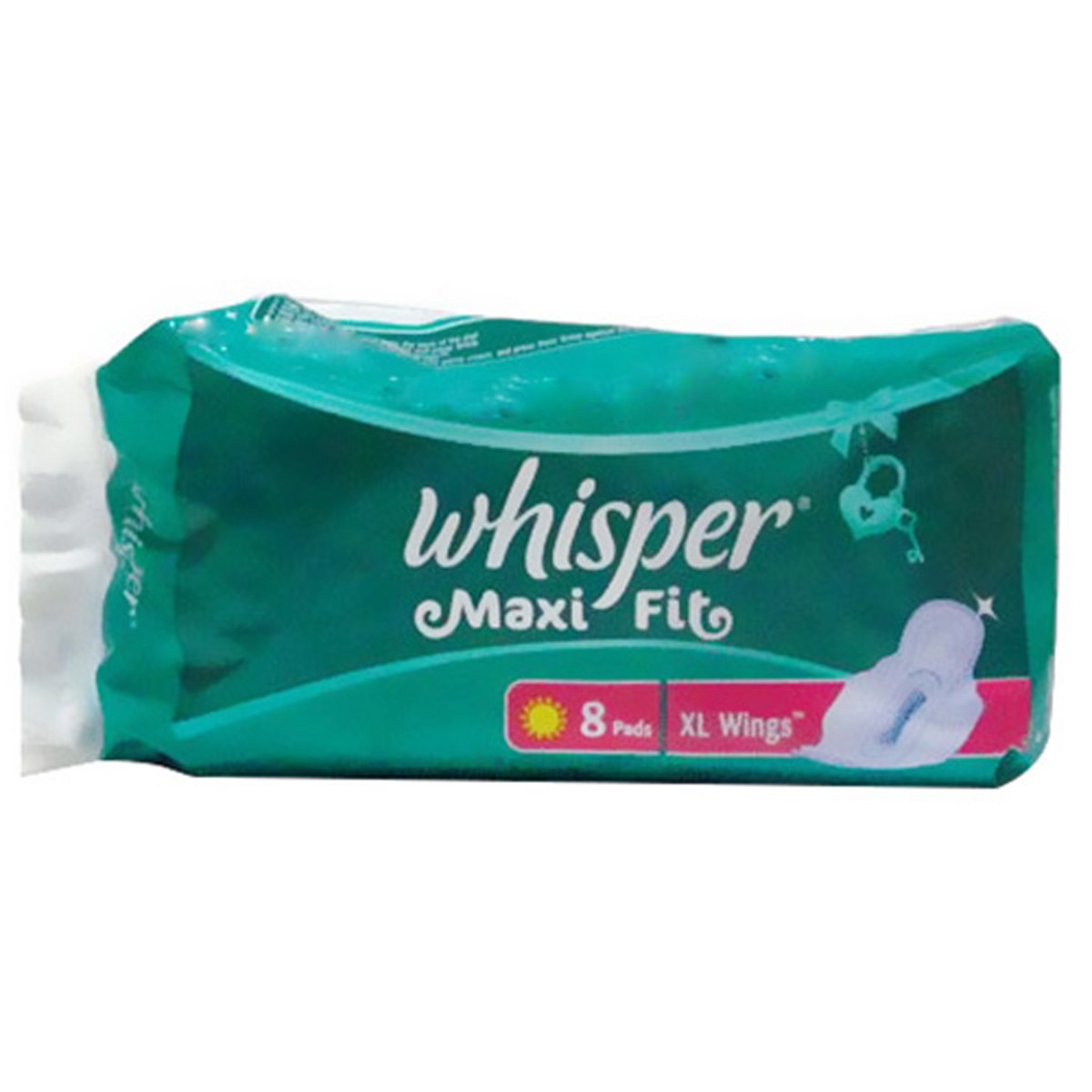 Whisper Maxi Fit Wings Sanitary Pads XL, 8 Count, Pack of 1 Whisper Maxi Fit Wings Sanitary Pads XL, 8 Count, Pack of 1