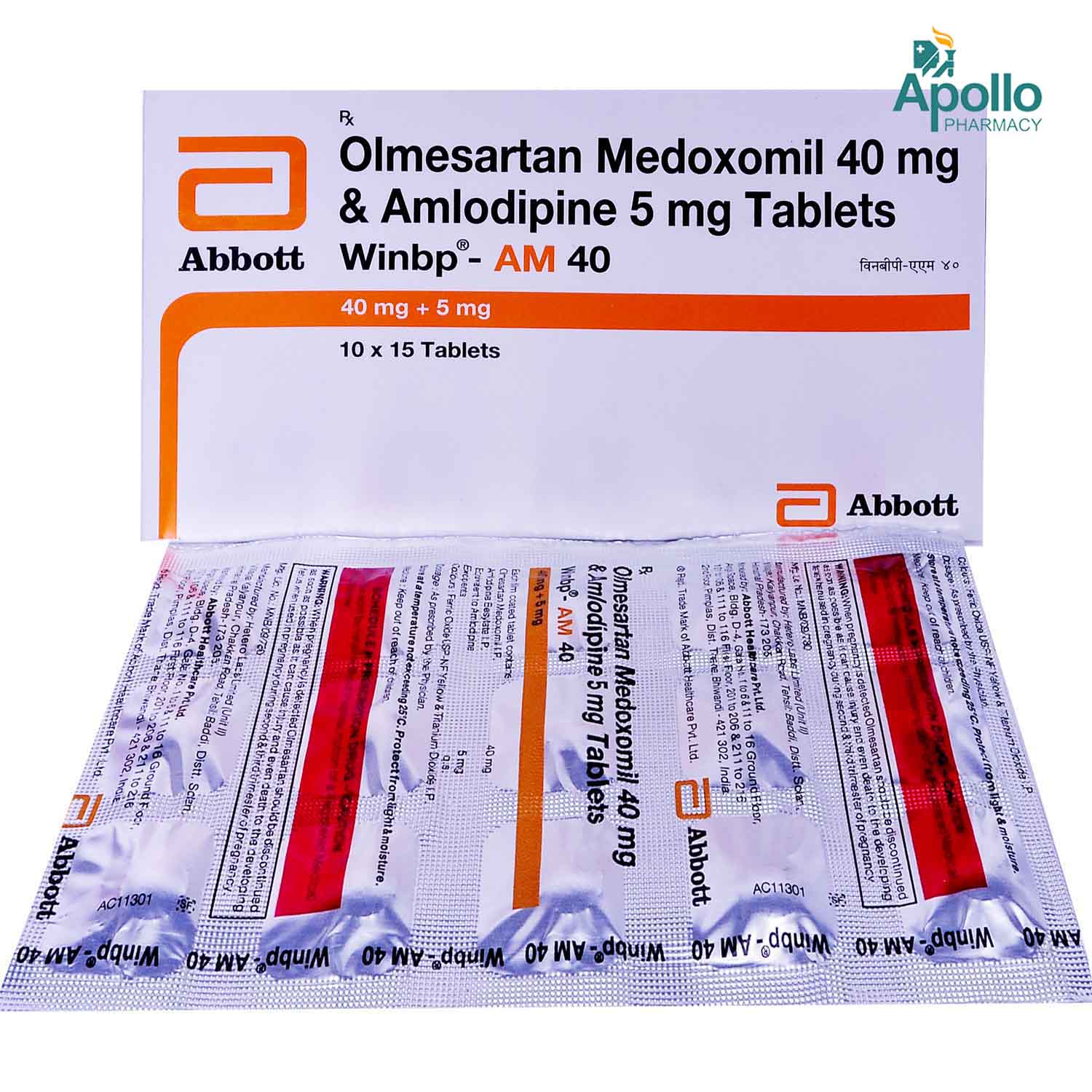 Winbp-AM 40 Tablet 15's, Pack of 15 TabletS Winbp-AM 40 Tablet 15's, Pack of 15 TabletS