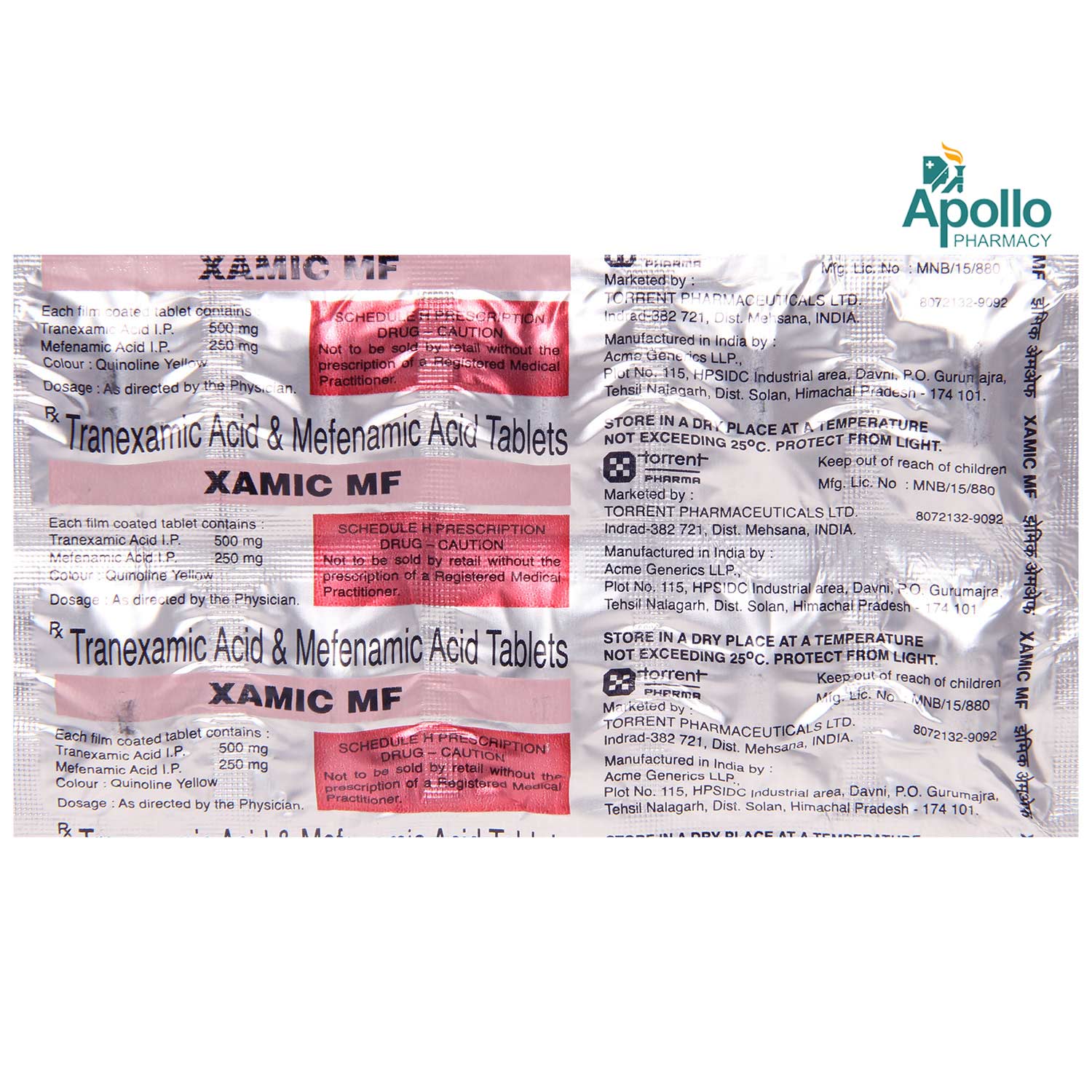 Xamic MF Tablet 10's, Pack of 10 Xamic MF Tablet 10's, Pack of 10