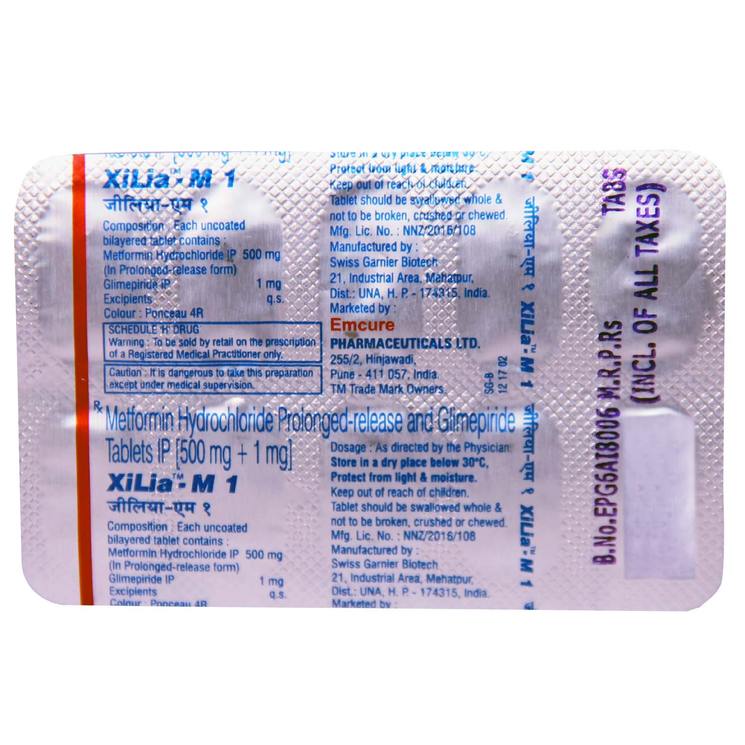 Xilia-M 1 Tablet 10's, Pack of 10 TABLETS Xilia-M 1 Tablet 10's, Pack of 10 TABLETS