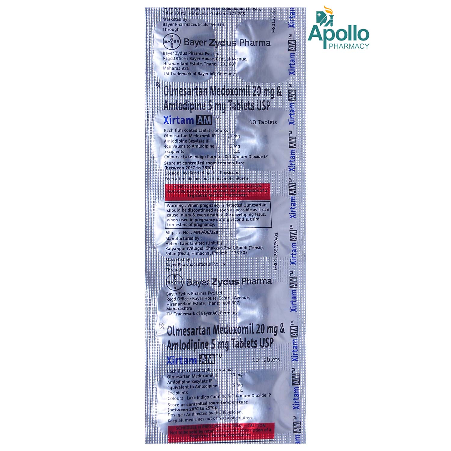 Xirtam AM Tablet 10's, Pack of 10 TABLETS Xirtam AM Tablet 10's, Pack of 10 TABLETS